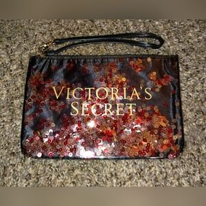 Victoria's Secret Black and Red Sequin Wristlet